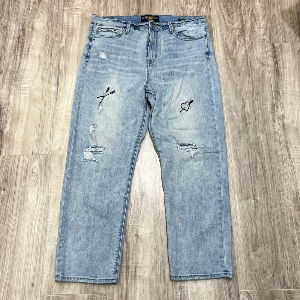 Lucky Brand Bridgette Slim Straight Leg Jeans Unreal Size 14/32 (Now W34)